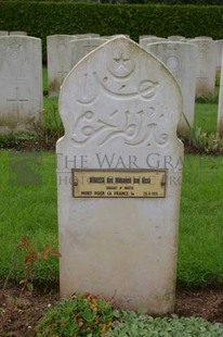 Doullens Communal Cemetery Extension No.1 - Benaissa, Mohamed